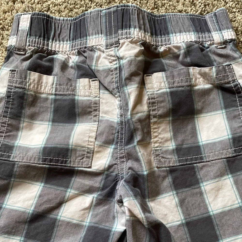 Gymboree Gray and Blue Plaid Shorts